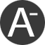 Decrease font size